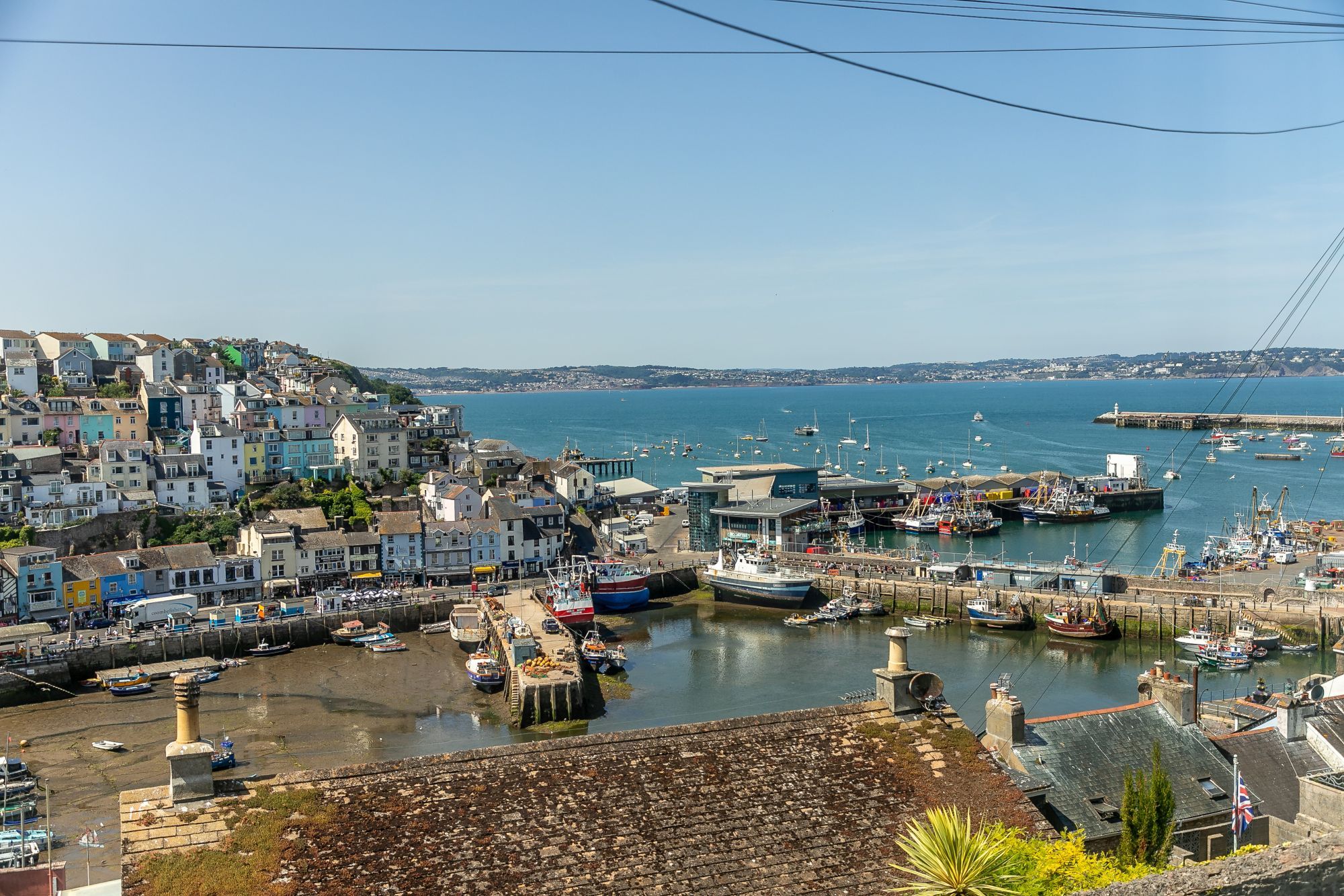 The view from The Captatins Cottage Brixham